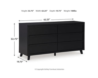 Danziar Queen Panel Bed, Dresser and Nightstand