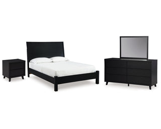 Danziar Queen Panel Bed, Dresser and Mirror