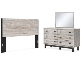 Vessalli King Panel Headboard, Dresser and Mirror
