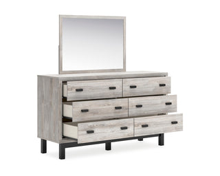 Vessalli Queen Panel Headboard, Dresser and Mirror