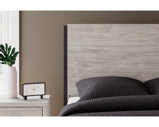Vessalli Queen Panel Bed and Nightstand