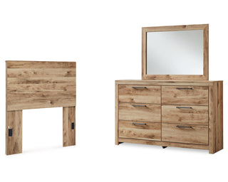 Hyanna Twin Panel Headboard, Dresser and Mirror
