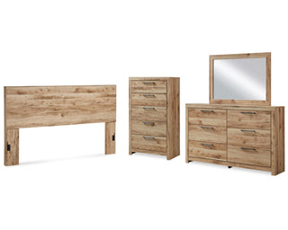 Hyanna King Panel Headboard, Dresser, Mirror and Chest