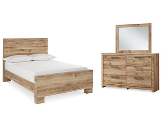 Hyanna Full Panel Bed, Dresser and Mirror