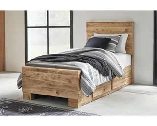 Hyanna Twin Panel Bed with 2 Side Storage