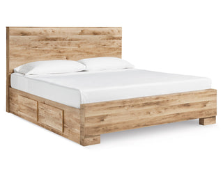 Hyanna King Panel Bed with 2 Side Storage