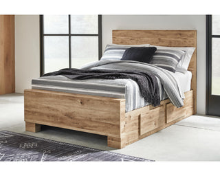 Hyanna Full Panel Bed with 2 Side Storage