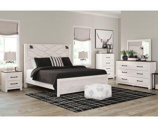 Gerridan King Panel Bed, Dresser, Mirror, Chest and 2 Nightstands
