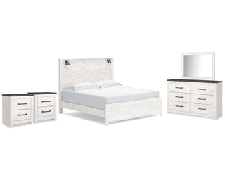 Gerridan King Panel Bed, Dresser, Mirror and 2 Nightstands