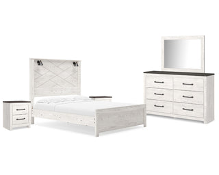 Gerridan Queen Panel Bed, Dresser, Mirror, and 2 Nightstands