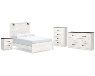 Gerridan Queen Panel Bed, Dresser, Chest and Nightstand