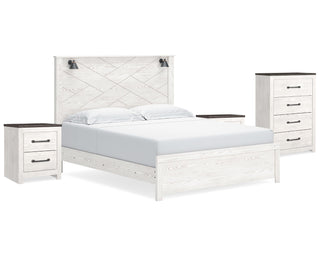 Gerridan King Panel Bed, Chest and 2 Nightstands