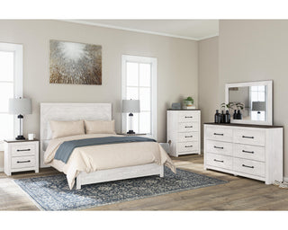Gerridan Queen Panel Bed with Dresser and Mirror, Chest and 2 Nightstands