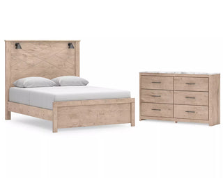 Senniberg Queen Panel Bed and Dresser