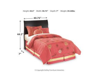 Huey Vineyard Twin Sleigh Headboard, Dresser and Mirror