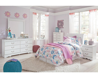 Anarasia Twin Sleigh Headboard, Dresser and Mirror
