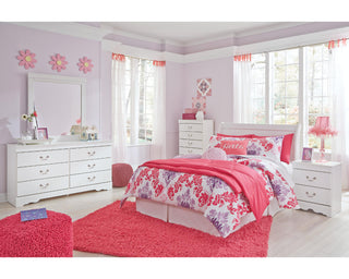 Anarasia Full Sleigh Headboard, Dresser and Mirror