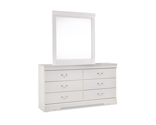 Anarasia Full Sleigh Headboard, Dresser and Mirror