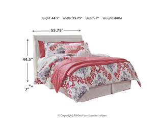 Anarasia Full Sleigh Headboard, Dresser and Mirror
