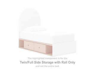 Wistenpine Twin/Full Side Storage with Rail