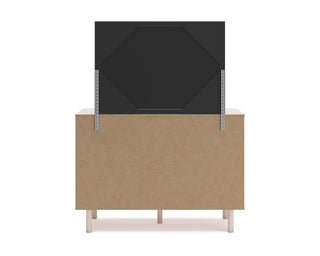 Wistenpine Full Upholstered Panel Bed, Dresser and Mirror