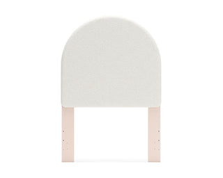 Wistenpine Twin Upholstered Panel Headboard, Dresser and Mirror