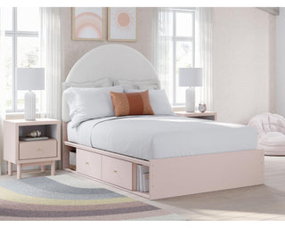Wistenpine Full Upholstered Panel Bed with Storage