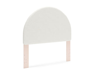 Wistenpine Full Upholstered Panel Headboard, Dresser and Mirror