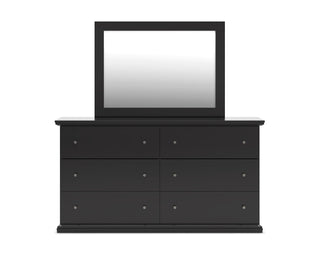 Maribel King Panel Bed, Dresser, Mirror and 2 Nightstands