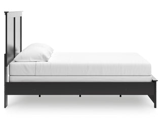 Maribel King Panel Bed with Dresser and Mirror