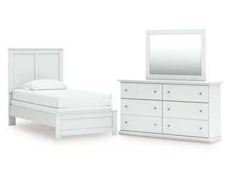 Bostwick Shoals Twin Panel Bed, Dresser and Mirror