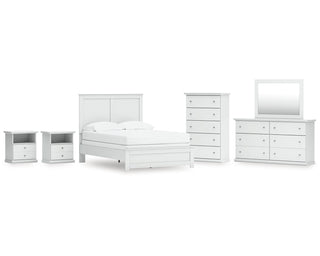 Bostwick Shoals Full Panel Bed, Dresser, Mirror, Chest, and 2 Nightstands