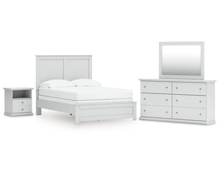 Bostwick Shoals Full Panel Bed, Dresser, Mirror and Nightstand