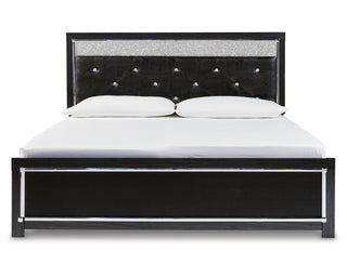 Kaydell King Upholstered Panel Platform Bed