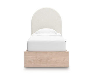 Arloster Twin Upholstered Panel Bed with Storage