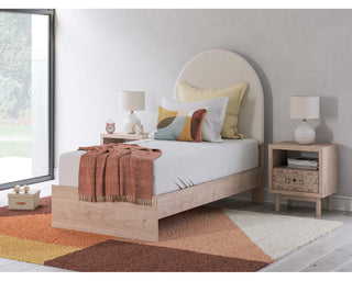 Arloster Twin Upholstered Panel Bed