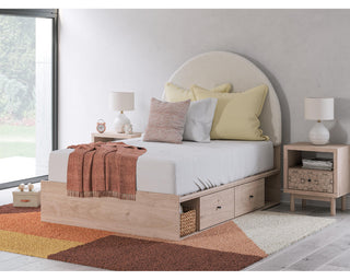 Arloster Full Upholstered Panel Bed with Storage