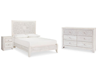 Paxberry Full Panel Bed, Dresser and Nightstand