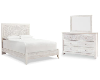 Paxberry Queen Panel Bed, Dresser and Mirror