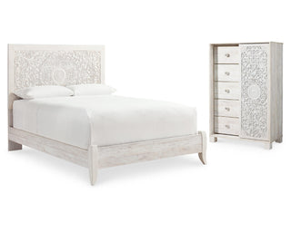 Paxberry Queen Panel Bed and Chest