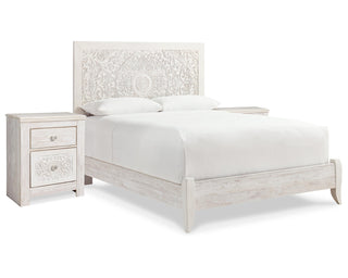 Paxberry Queen Panel Bed and 2 Nightstands