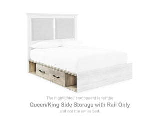 Cambeck Queen/King Side Storage with Rail