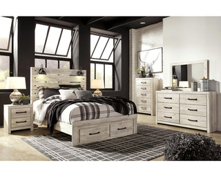 Cambeck Queen Panel Bed with 2 Storage Drawers