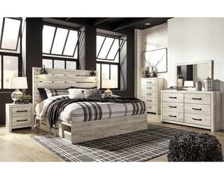 Cambeck King Panel Bed with 4 Storage Drawers