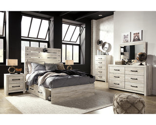 Cambeck Full Panel Bed with 4 Storage Drawers