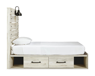 Cambeck Twin Panel Bed with 2 Storage Drawers