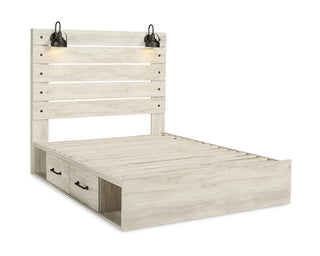 Cambeck Queen Panel Bed with Storage, Chest and Nightstand