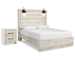 Cambeck Queen Panel Bed and 2 Nightstands
