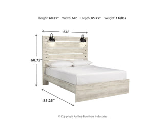 Cambeck Queen Panel Bed and 2 Nightstands