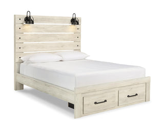 Cambeck Queen Panel Bed with 2 Storage Drawers